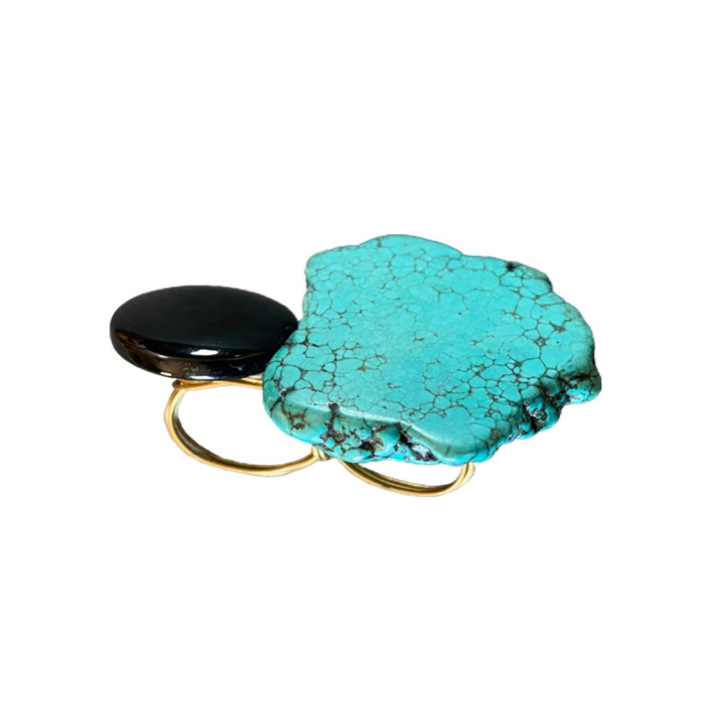 Jade & Onyx Ring